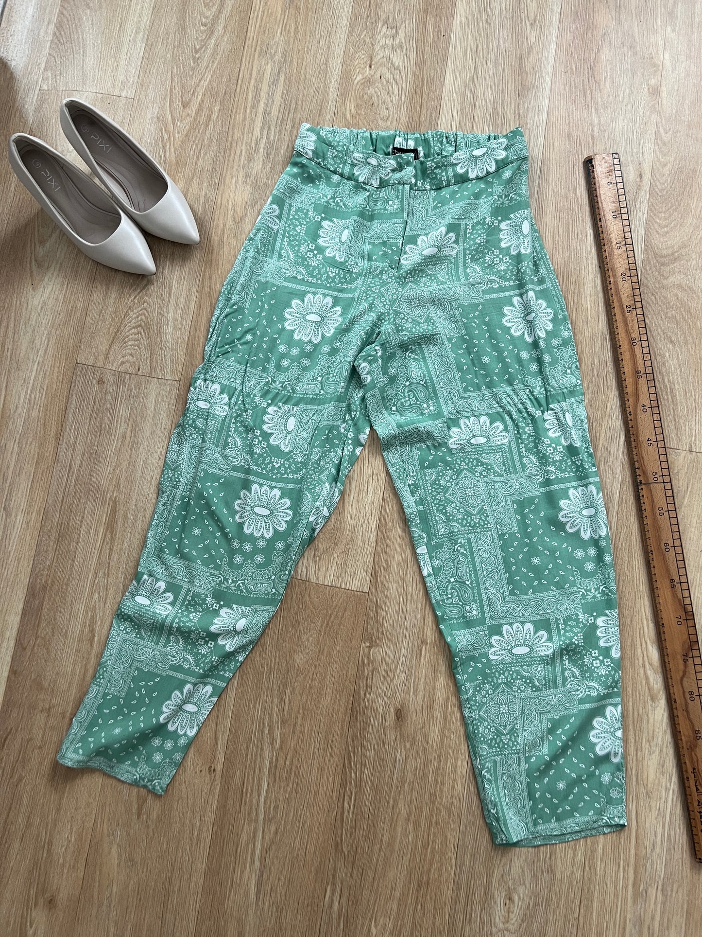 Cotton printed trousers