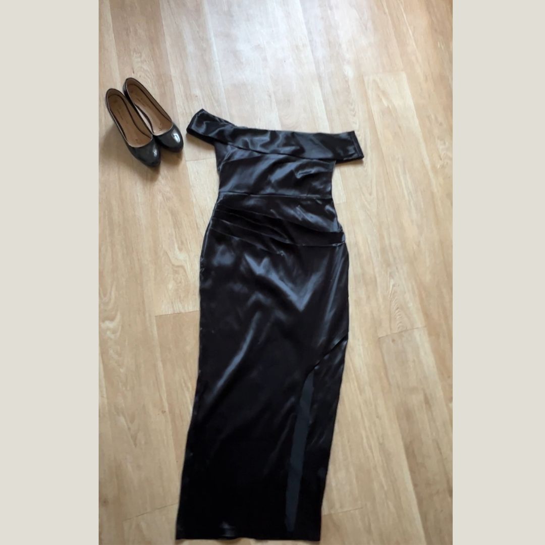 SATIN SOIREE GUEST DRESS