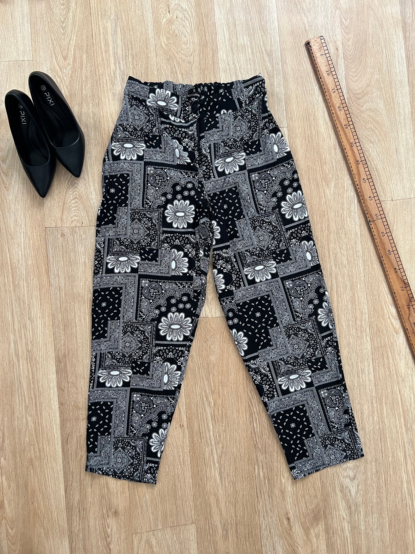 Cotton printed trousers