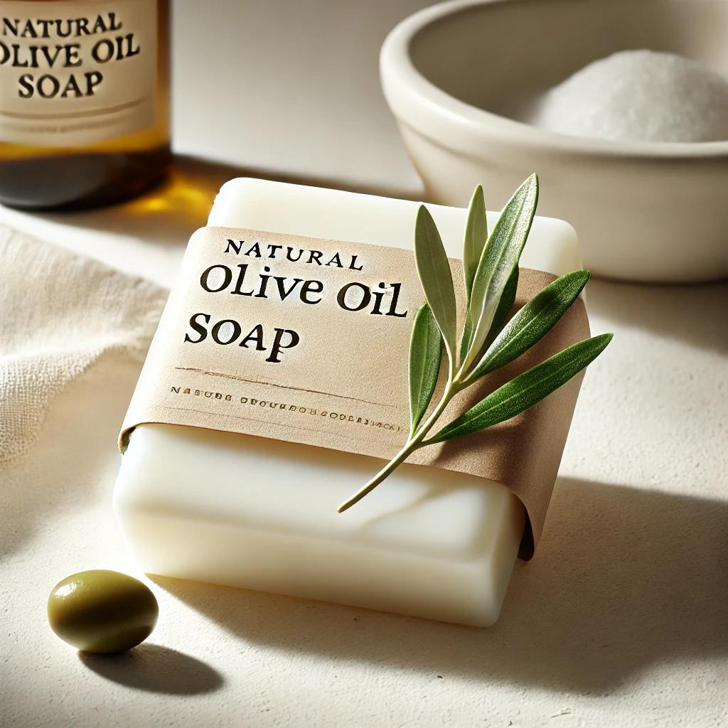 Pure plain olive oil soap for skin glow