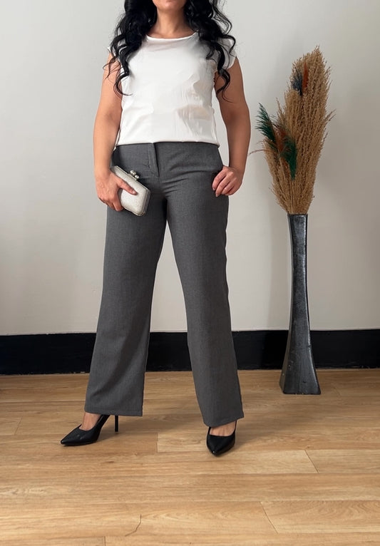 Linen Flare Leg Pants with Lycra – Curvy and Modest Fit”