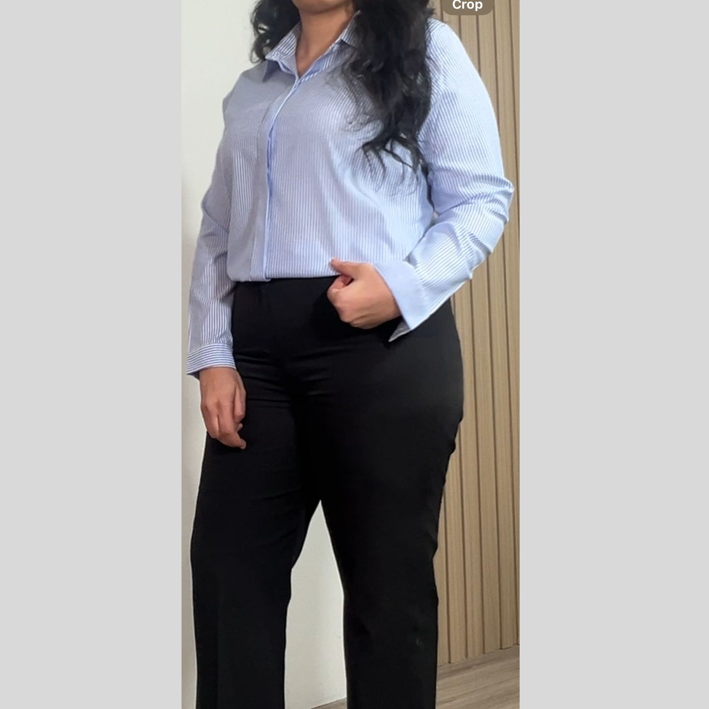 Stripped white chemise