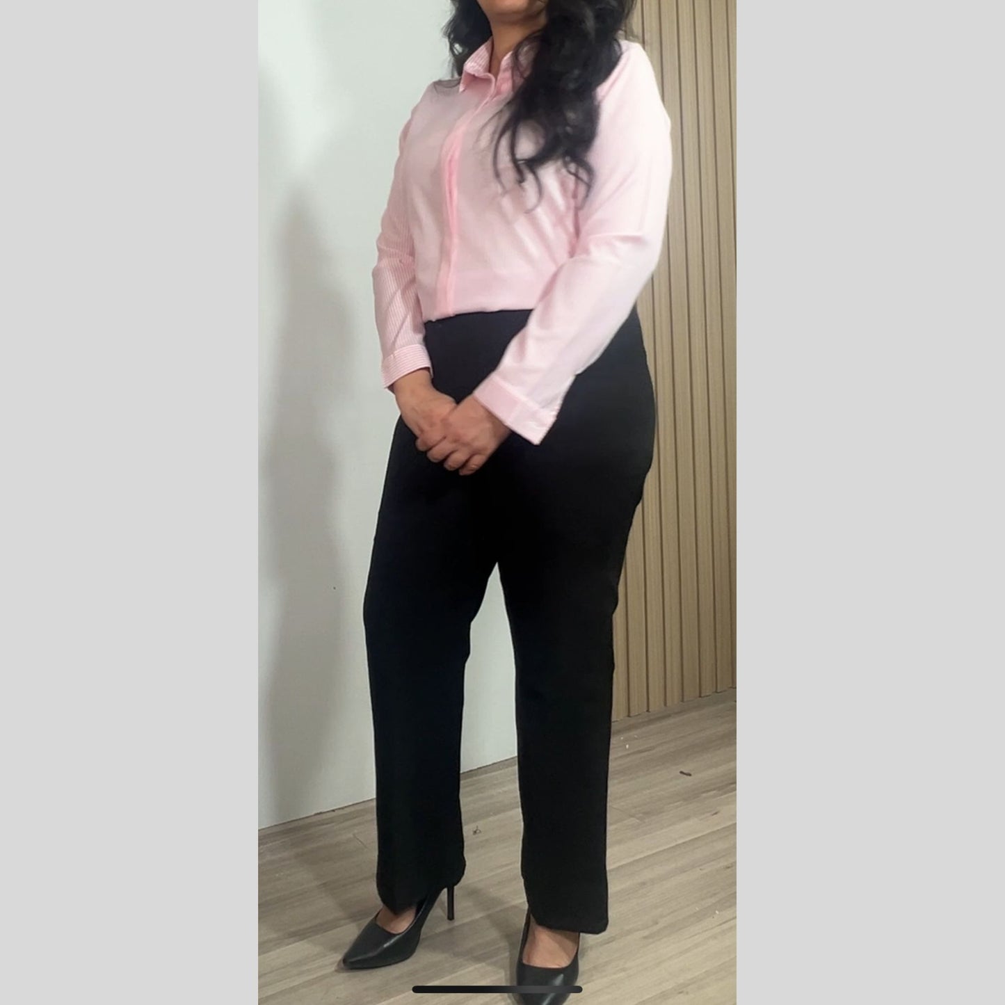 Stripped white chemise