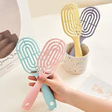 Flexible Detangling Hair Brush – Vented Design for Smoothing & Styling