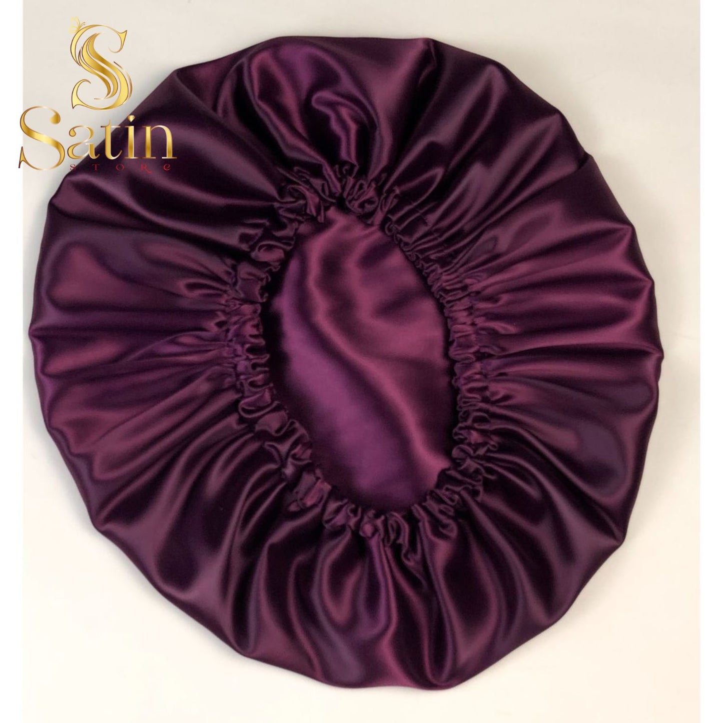 curly hair satin bonnet one layered
