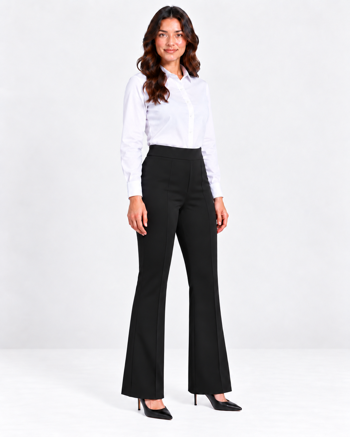 Charleston Black Formal Pants – Regular Fit