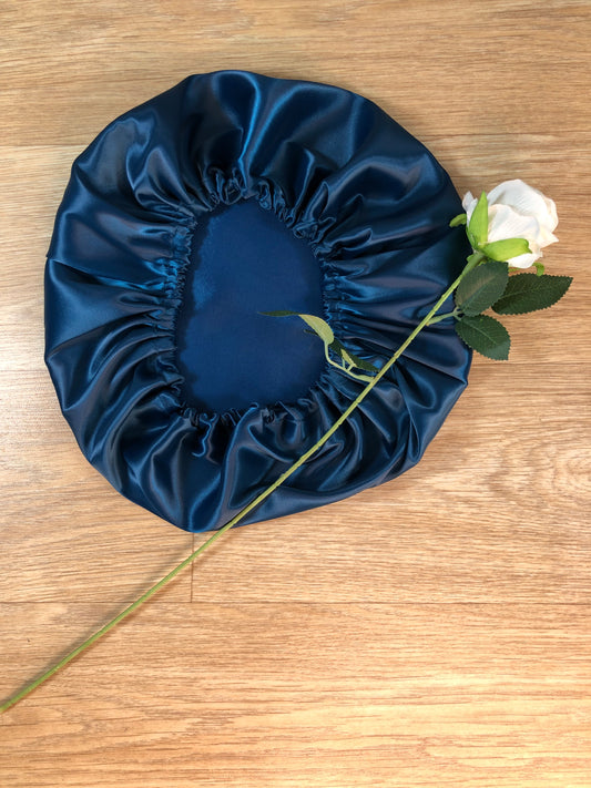 curly hair satin bonnet one layered