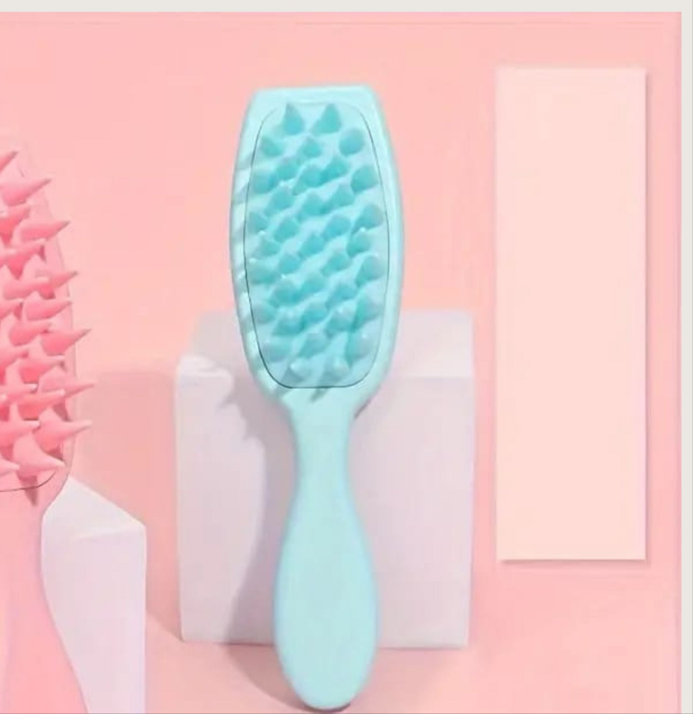 Multi-colored Hairbrush & Massage Shampoo Brush