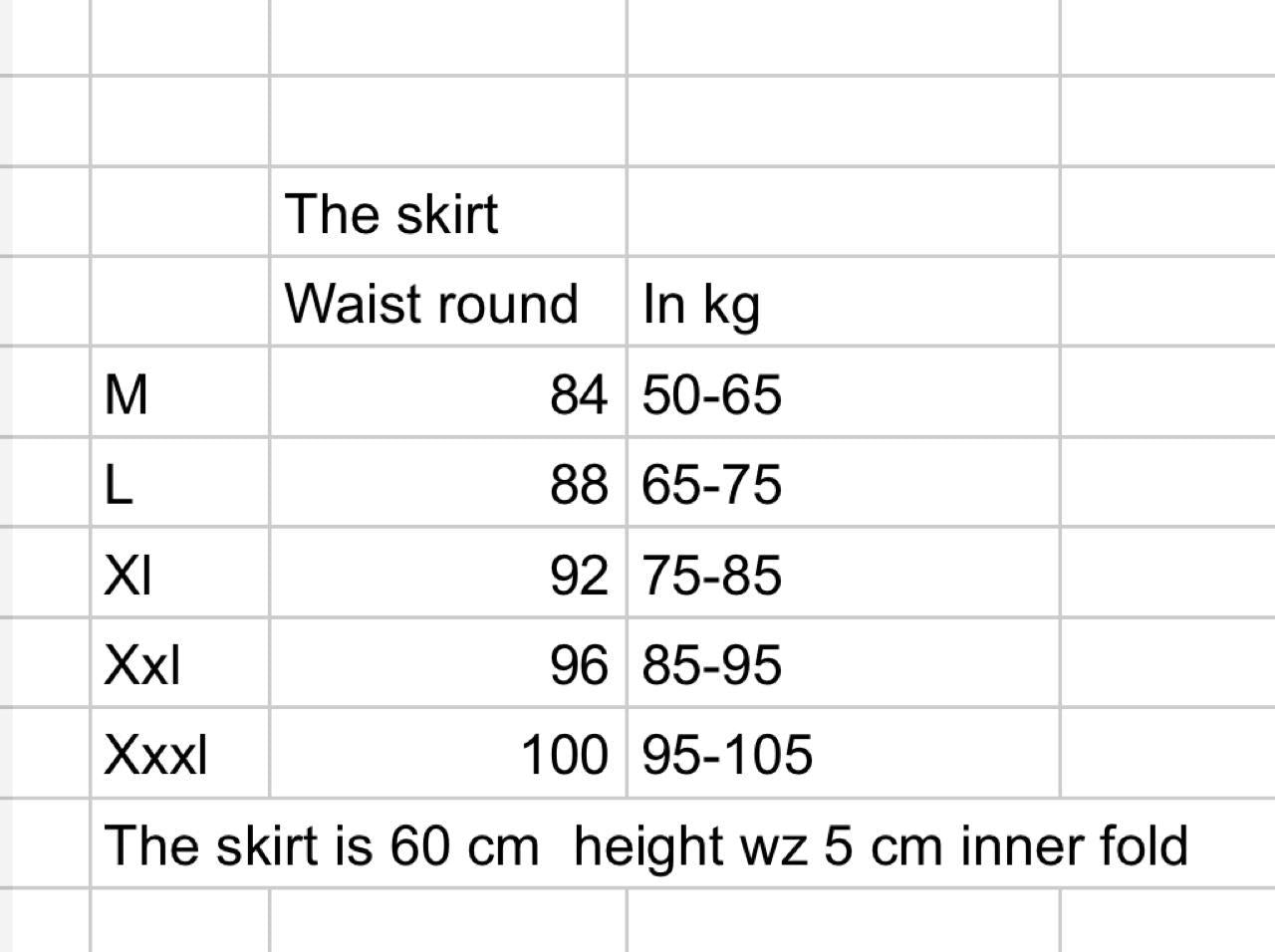 Formal short skirt