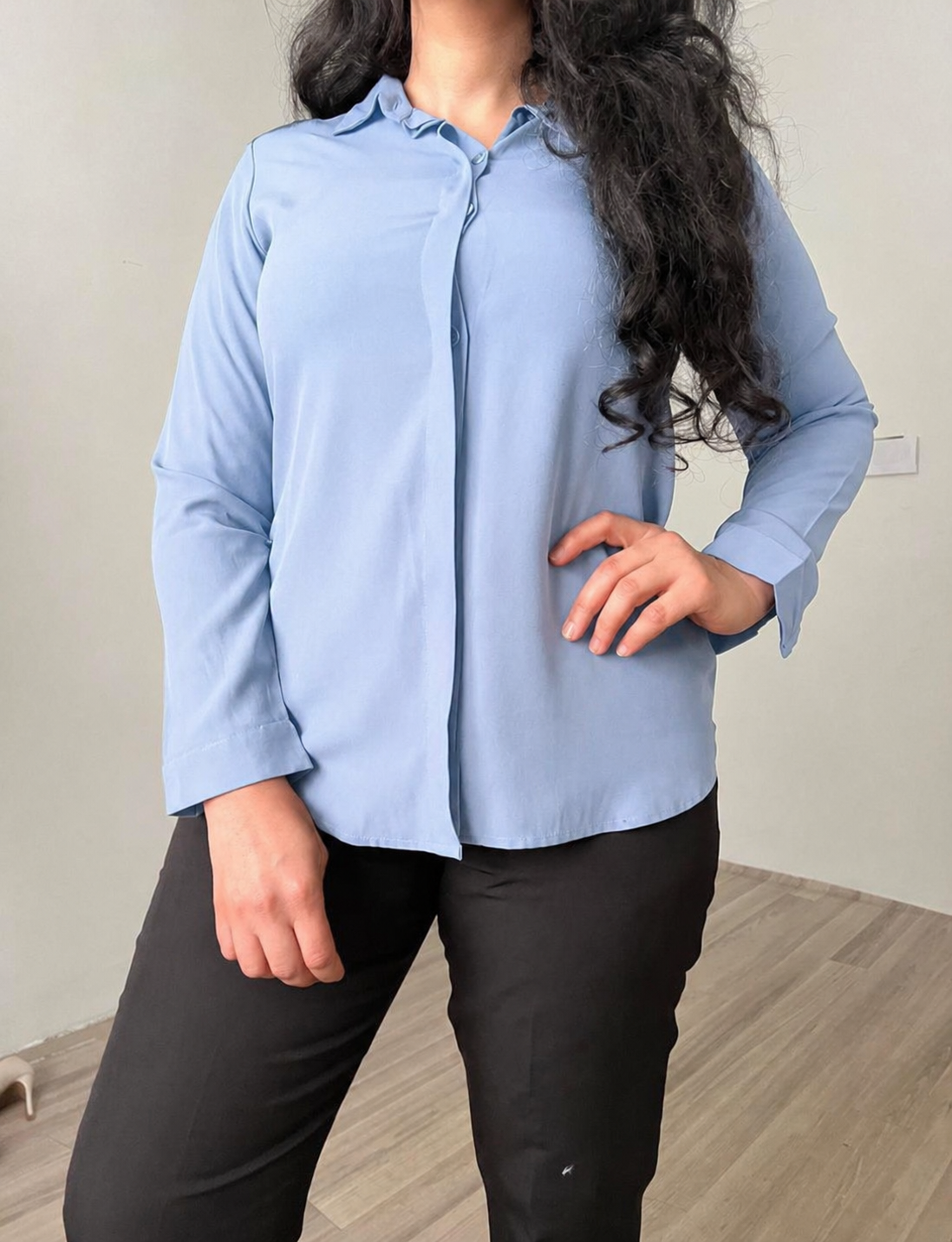 cotton viscose chemise
