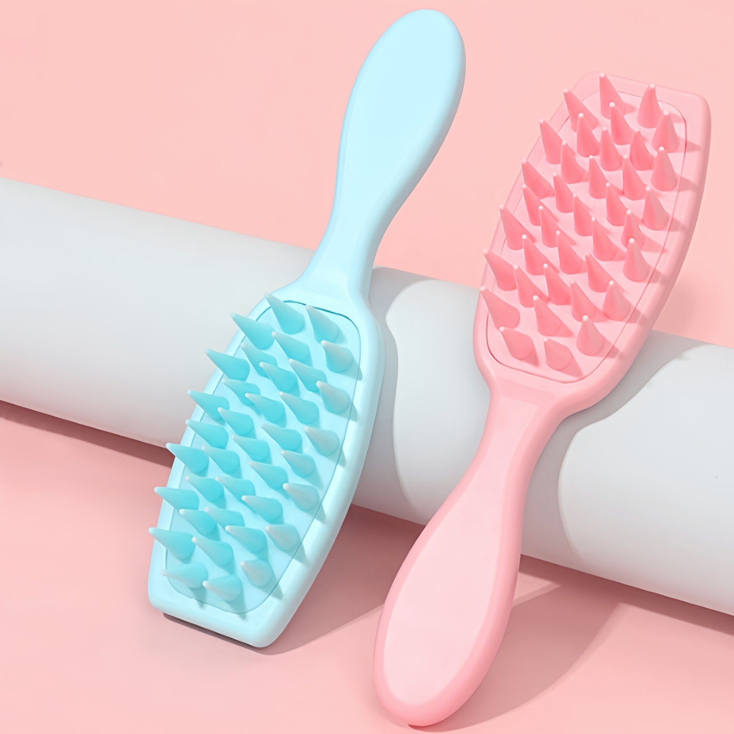 Multi-colored Hairbrush & Massage Shampoo Brush