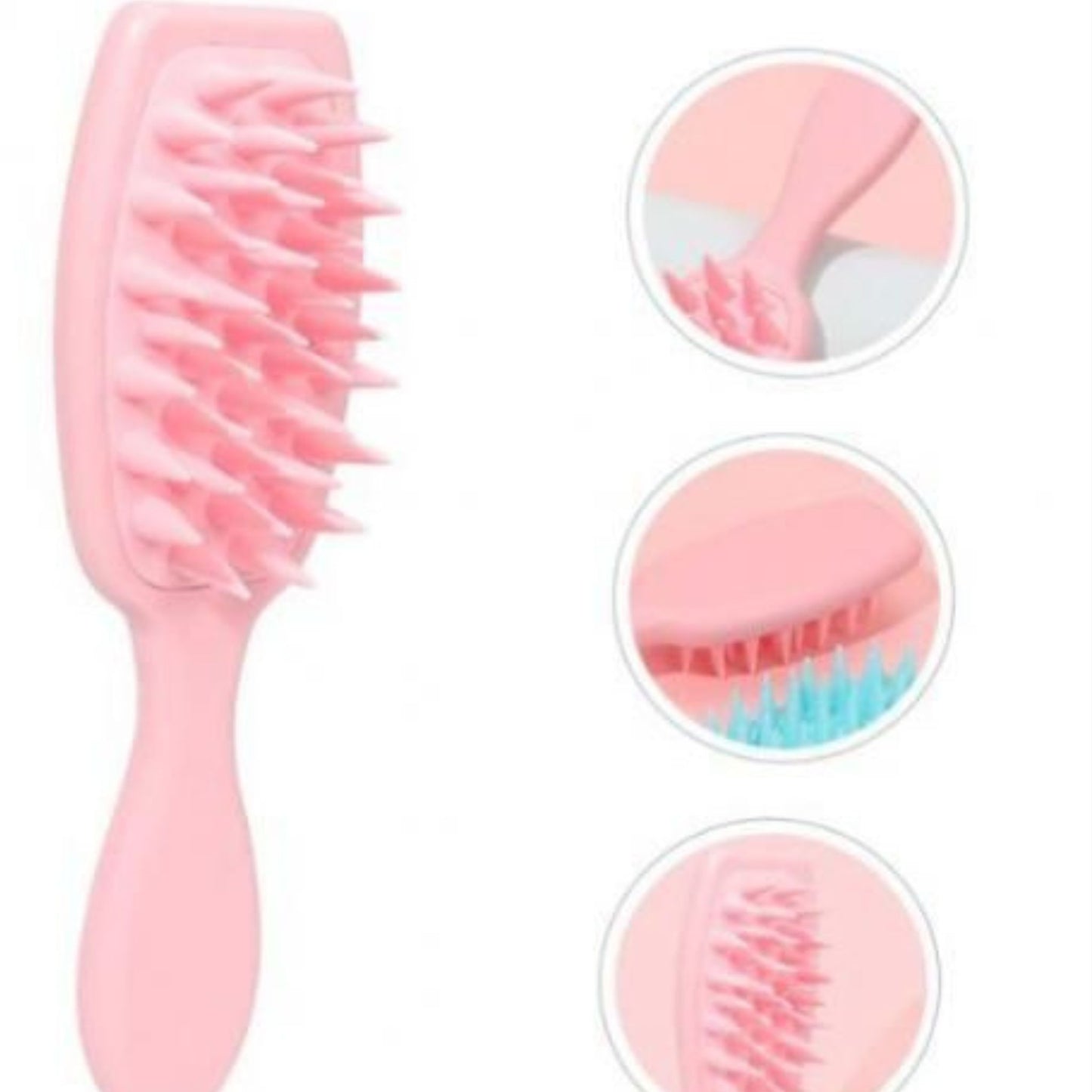 Multi-colored Hairbrush & Massage Shampoo Brush